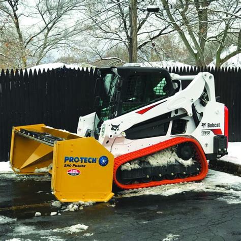 snow pusher skid steer|best skid steer snow plow.